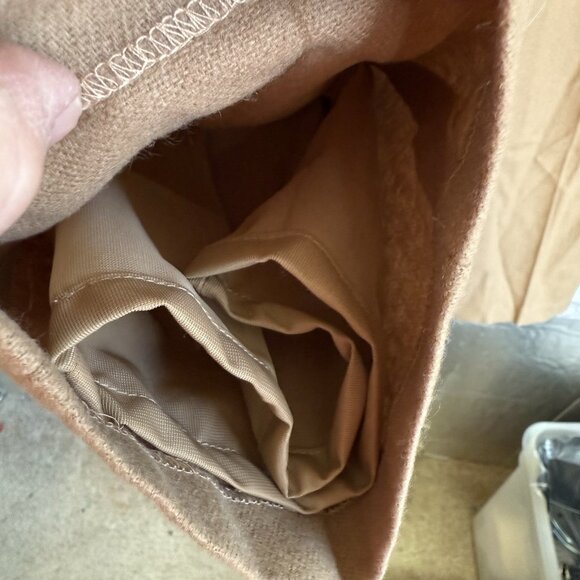 Sag Harbor 100% Pure Wool High Waist Lined Pleated Trousers Pants SZ 10 Brown - Picture 8 of 8